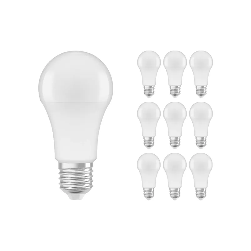 Multipack 10x Ledvance Classic LED E27 Pera Mate 8.5W 806lm - 840 Blanco Frio | Reemplazo 60W Solo Por Tiempo Limitado