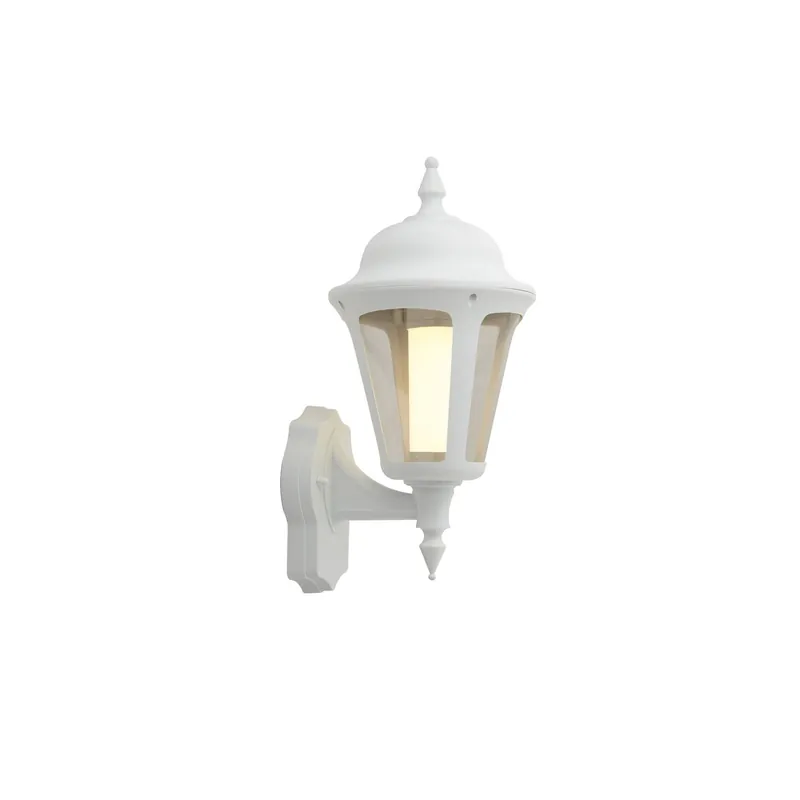 Ansell LED Luz De Pared Latina Linterna Blanco - Apta para E27 Hasta 42W | IP65 Solo Hoy