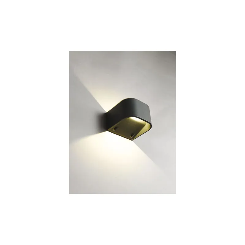 Ansell LED Luz de pared Gila Grafito 11W 512lm - 940 Blanco Frio | IP55 - Mejor reproducción de color Económico
