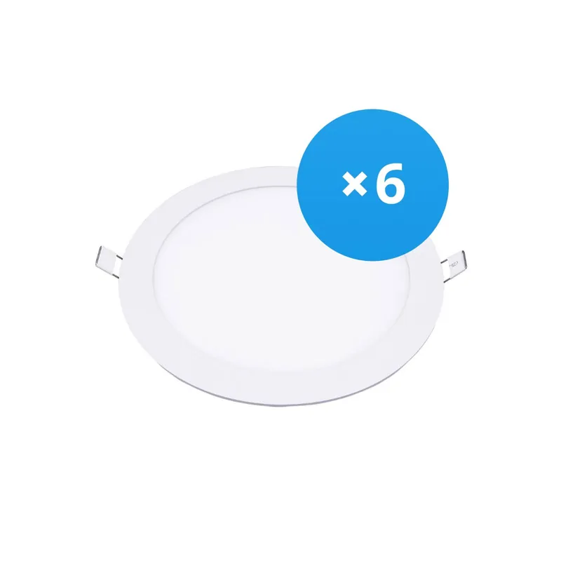 Directo De Fábrica Multipack 6x Bright Choice Downlight LED UltraSlim 24W 1950lm 110D - 840 Blanco Frio | 295mm - Recorte 280mm