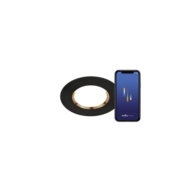 Pago Seguro Nordlux Dorado Smart Foco LED Negro 4.7W 360lm 36D - 822-865 Ajustable Blanco | 85mm – Regulable – IP65