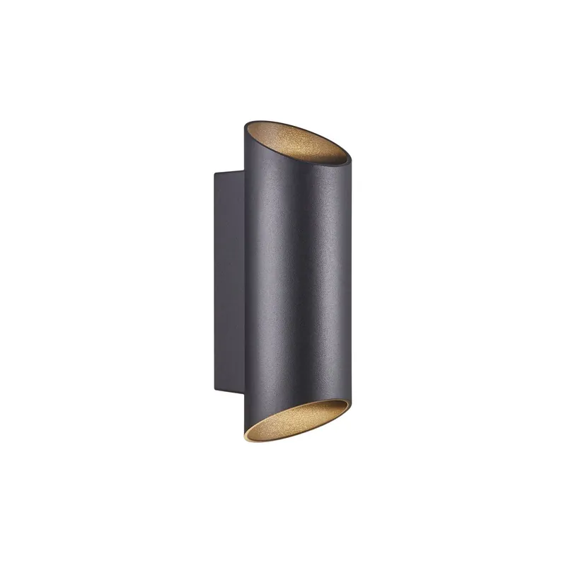 Nordlux Nico Luz De Pared Aluminium Negro Up & Down | IP54 - Apta para 2x GU10 Oferta Limitada