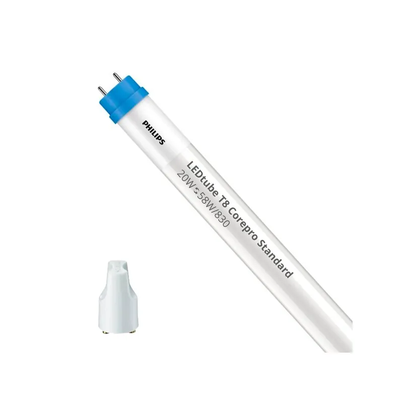 Philips Tubo LED T8 CorePro (EM/Mains) Standard Output 20W 2050lm - 830 Luz Cálida | 150cm - Reemplazo 58W Envío Inmediato