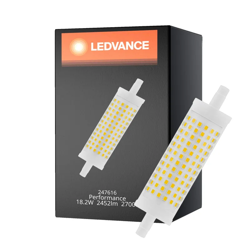 Ledvance LED Line R7s 118mm 18.5W 2452lm - 827 Luz muy Cálida | Reemplazo 150W Bestseller