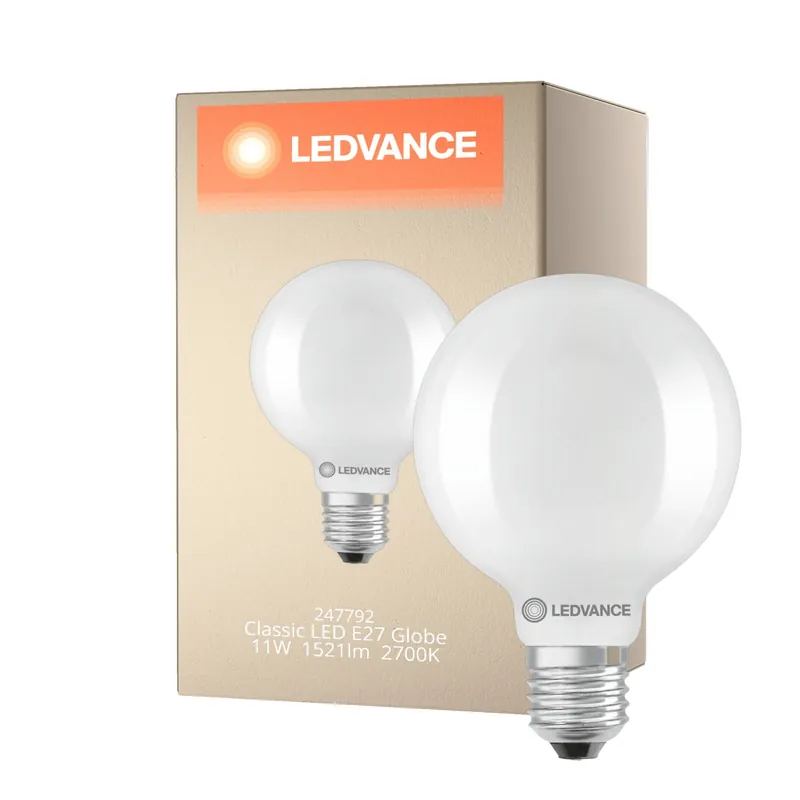 Ledvance Classic LED E27 Globe con Filamento Mate 11W 1521lm - 827 Luz muy Cálida | Reemplazo 100W A Buen Precio