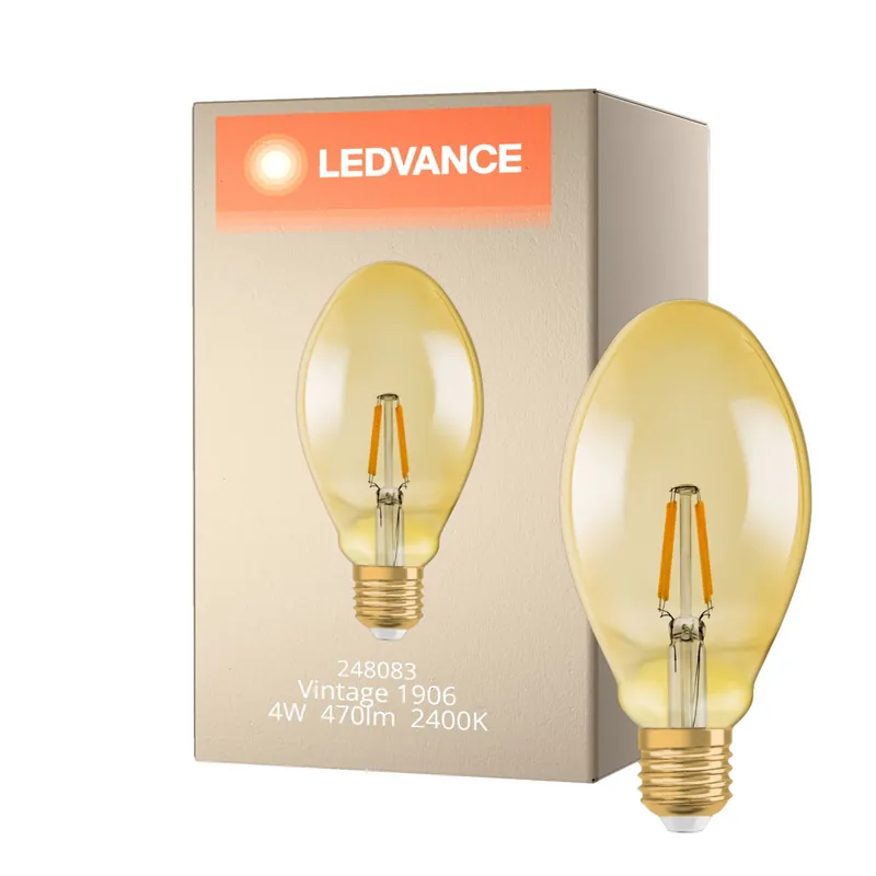Barato Ledvance Vintage 1906 LED E27 Oro 4W 470lm - 824 Luz Muy Cálida | Reemplazo 40W