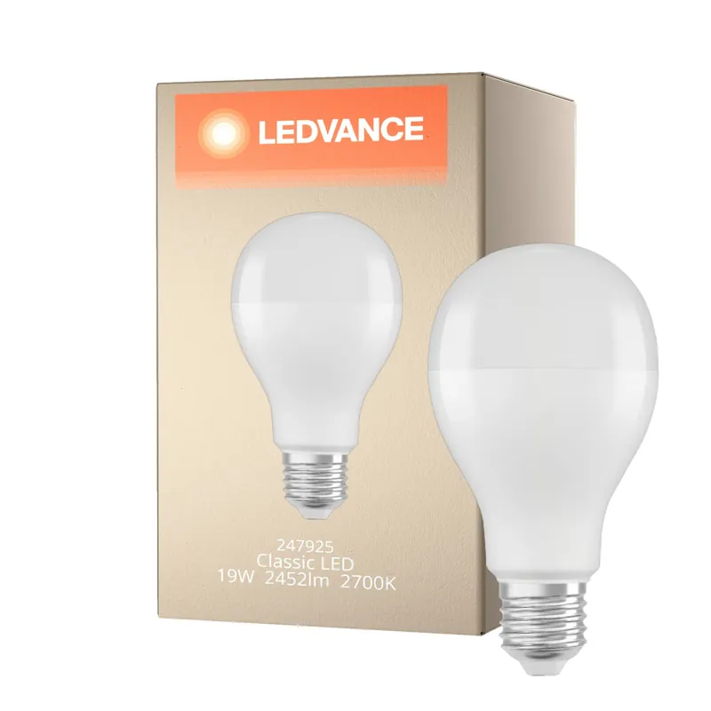 Ledvance Classic LED E27 Pera Mate 19W 2452lm - 827 Luz muy Cálida | Reemplazo 150W Envío Inmediato