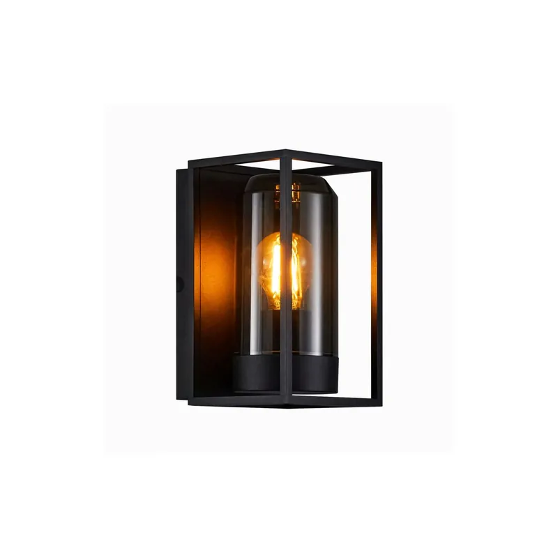 Última Oportunidad Nordlux Griffin Luz De Pared Aluminium Negro | Apta para E27