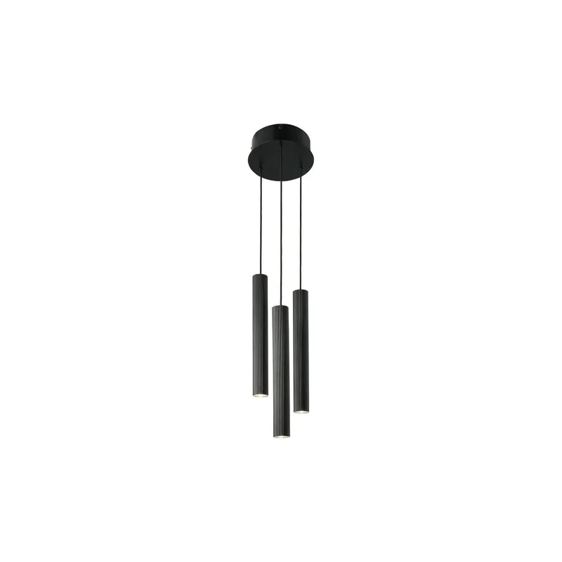 Nordlux Vico Colgante De Luz Metal Negro | Apta para 3x GU10 Últimas Unidades