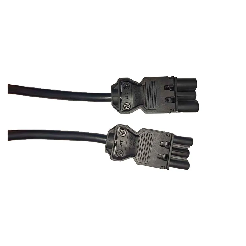 Certificado Noxion GST - Compatible Cable de extensión Negro - Macho + Hembra - 1,5m - 3 pole 1,5mm2