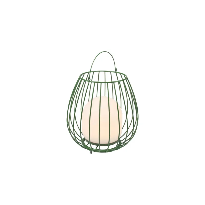 Solo Hoy Nordlux Lámpara De Mesa Jim To-Go Portable Batería Metal Verde 3W 300lm - 827 Luz Muy Cálida | 3 Pasos Regulable