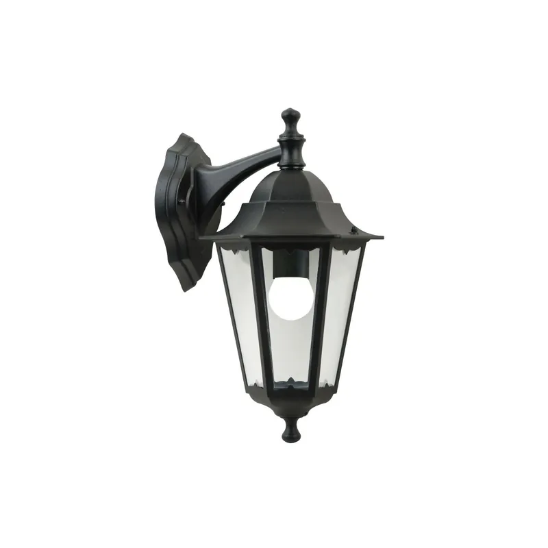 Precio De Fábrica Nordlux Cardiff Down Luz De Pared Aluminium Negro | Apta para 1x E27