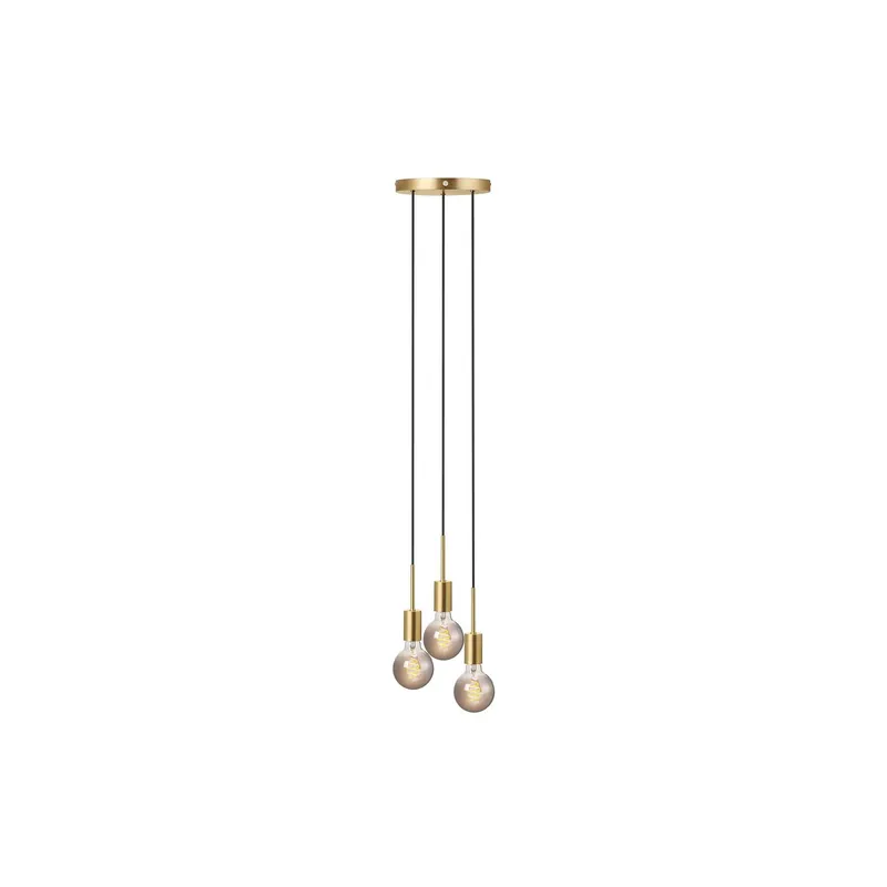 Nordlux Paco Colgante De Luz Metal 3-Foco Latón | Apta para 3x E27 Ocasión Especial