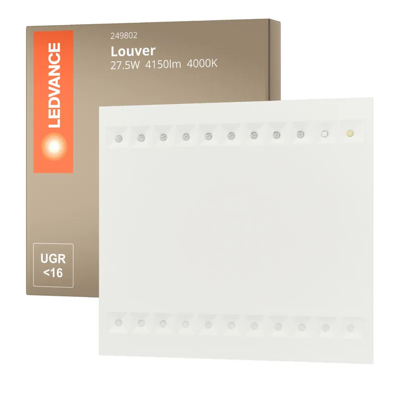 Ledvance Panel LED Louver 27.5W 4150lm - 840 Blanco Frio | 60x60cm - UGR <16 Promoción Exclusiva