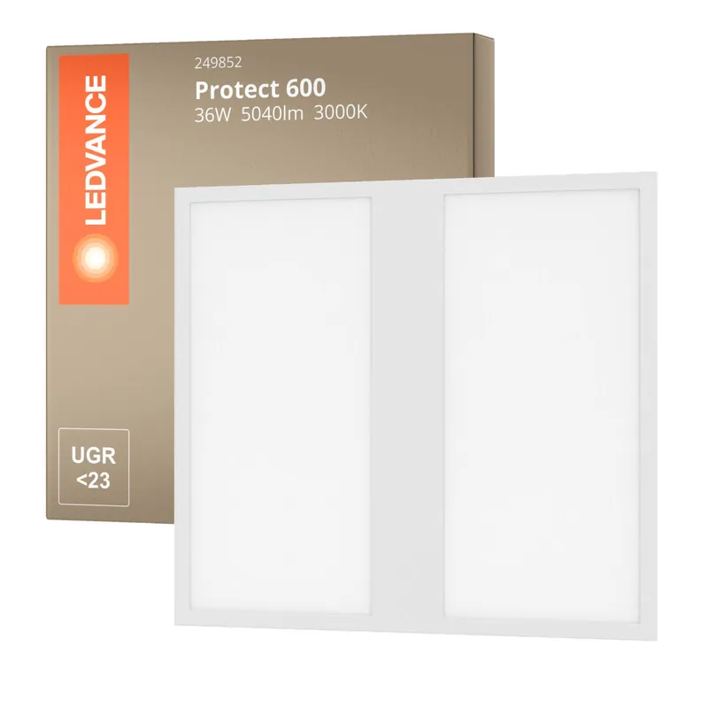 Ledvance Panel LED Protect 600 36W 5040lm - 830 Luz Cálida | 60x60cm - UGR <23 Promoción Exclusiva