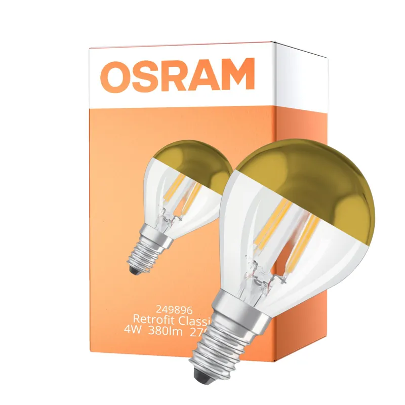 A Buen Precio Osram Classic LED E14 Esférica Con Filamento Clara 4W 380lm - 827 Luz Muy Cálida | Reemplazo 34W