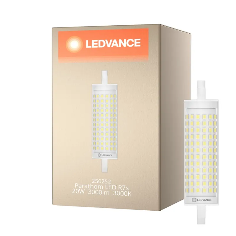 Ordenar Ahora Mismo Ledvance Parathom Line LED R7s 118mm Clara 20W 3000lm - 830 Luz Cálida | Reemplazo 177W