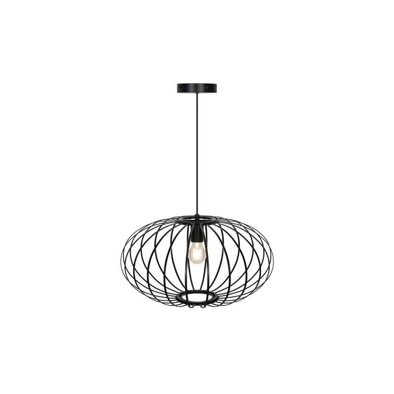 D'Lite Colgante De Luz Kemmel Metal Y Plástico Mate Negro | Apta Para 1x E27 Devolución Gratuita