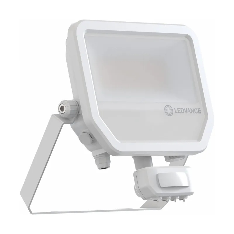 Ledvance Proyector LED Aluminium Blanco 41W 6000lm 100D - 840 Blanco Frio | IP65 - Sensor De Movimiento Y Luz - Simétrico Entrega Rápida