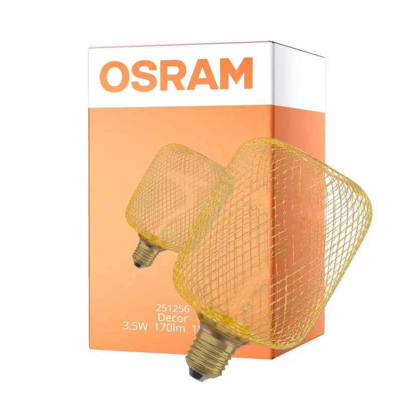 Stock Limitado Osram Decor Spiral E27 Special Con Filamento Oro 3.5W 170lm - 818 Luz Muy Cálida | Regulable - Reemplazo 15W