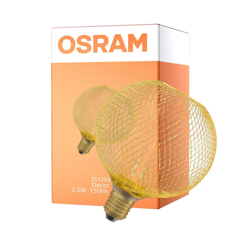 Súper Precio Osram Decor Straw E27 Tubular Con Filamento Clara 3.5W 150lm - 818 Luz Muy Cálida | Regulable - Reemplazo 15W