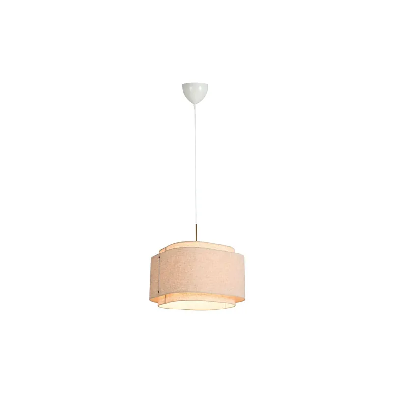 DFTP by Nordlux Takai Colgante De Luz Acero Inoxidable y Textil Beige | Apta para E27 Más Vendido