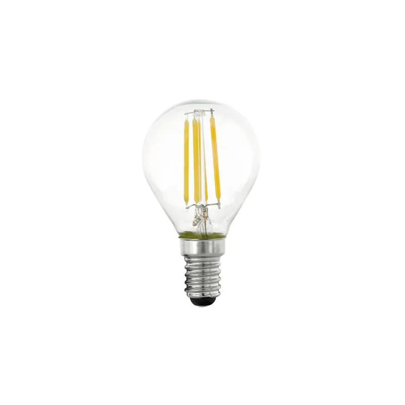 Popular Eglo LED Esférica E14 Con Filamento Clara 4.5W 470lm - 827 Luz Muy Cálida | Regulable - Reemplazo 40W