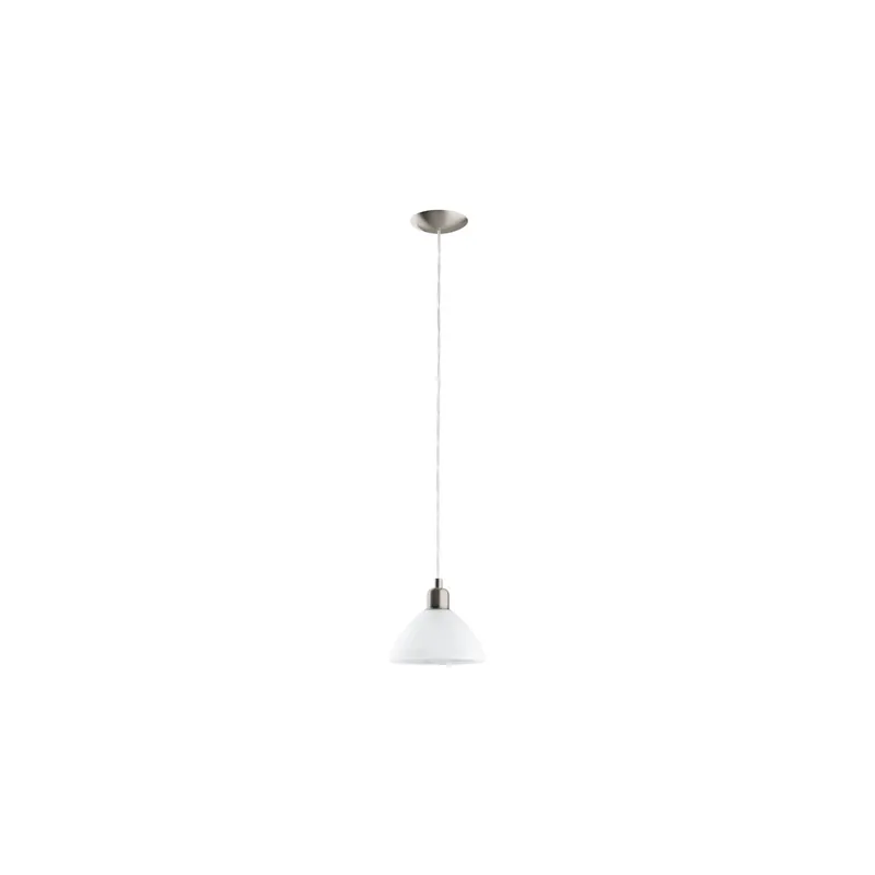 Popular Eglo Colgante De Luz Brenda Acero Níquel Satinado | Apta para E27