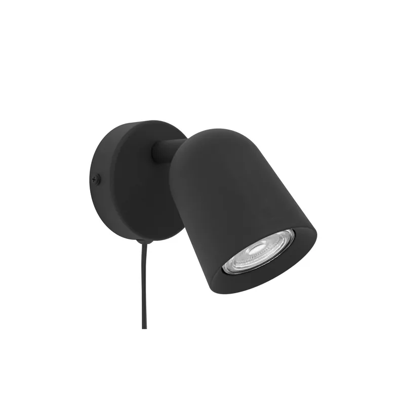 Venta Final Eglo Luz De Pared Camaldoli Acero Negro | Apta para GU10