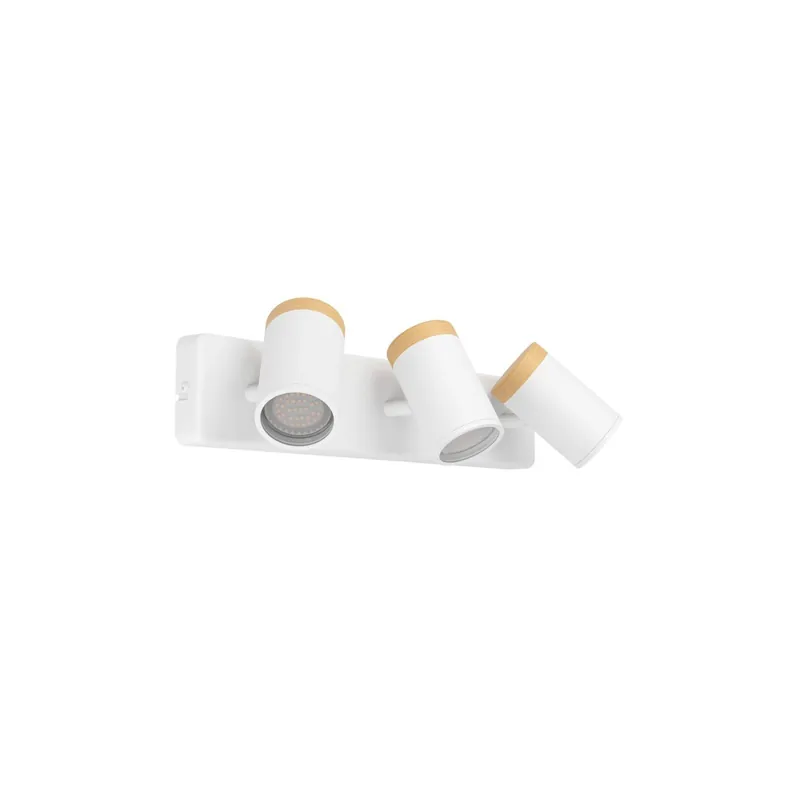 Barato Eglo Luz de techo Consuma Blanco, Marrón | Apta para 3x GU10
