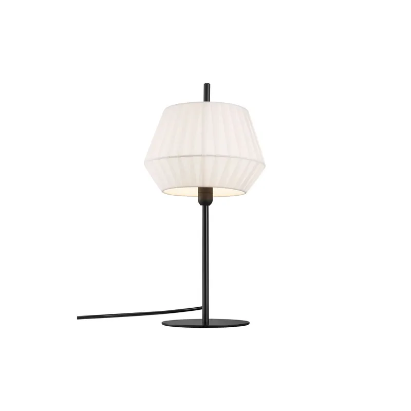 Precio De Fábrica Nordlux Lámpara De Mesa Dicte Textil Blanco | E14
