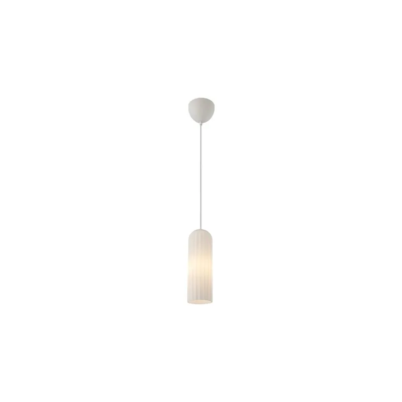 Precio De Fábrica Nordlux Miella Colgante De Luz Vidrio Blanco | Apta para 1x E27