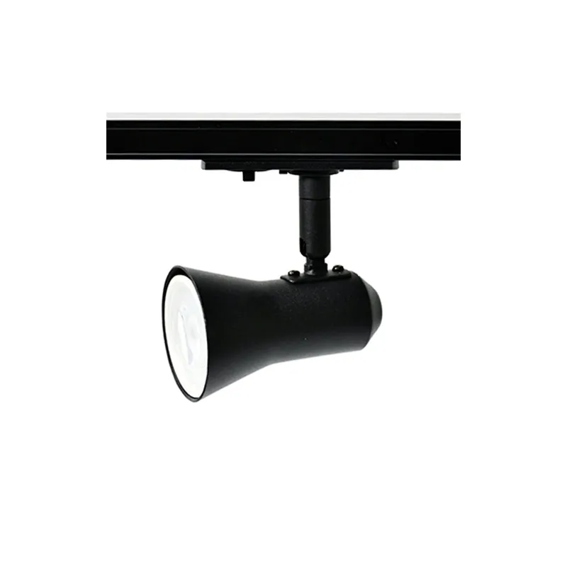 Directo De Fábrica 1-Fase Rail Foco Conical Negro | Apta para GU10