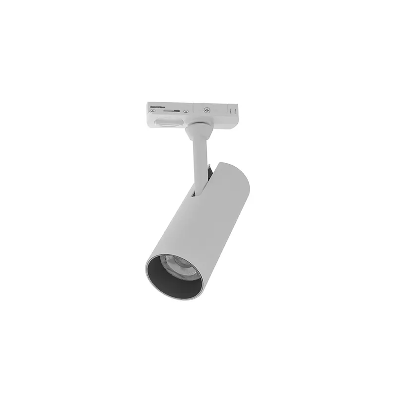 Bright Choice 1-Fase Rail Foco | Blanco Cilindro 10W 700lm - 827 Luz Muy Cálida Gran Oferta
