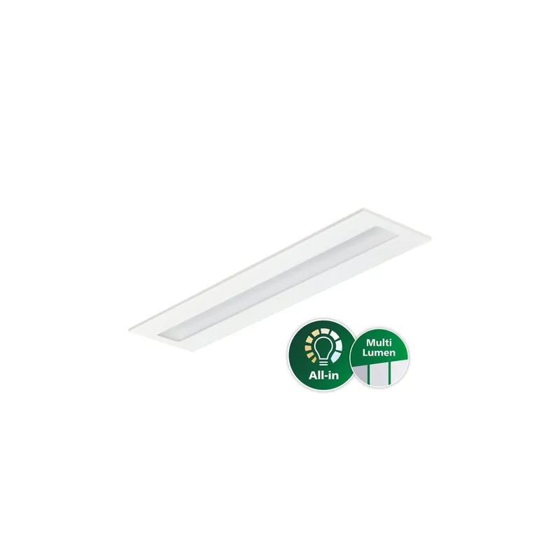 Última Versión Philips Panel LED CoreLine RC136B G4 23W/38.5W 4500lm/6000lm - 840 Blanco Frio | 120x30cm - UGR<19 - Dali Regulable