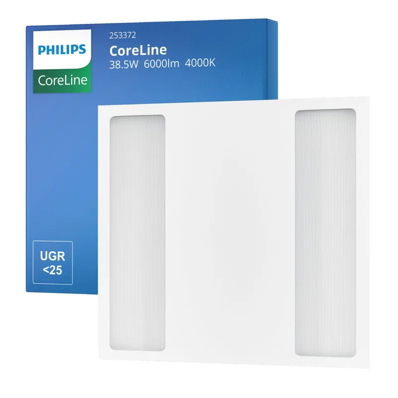 Precio Económico Philips Panel LED CoreLine RC136B G4 38.5W 6000lm - 840 Blanco Frio | 60x60cm- UGR<25