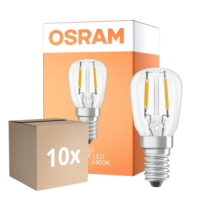Multipack 10x Osram Especial T LED E14 Tubular Con Filamento Clara 1.6W 50lm - 824 Luz Muy Cálida | Reemplazo 5W Devolución Gratuita