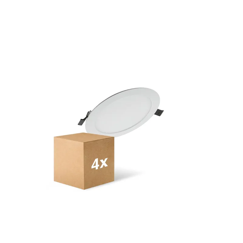Multipack 4x Ledvance Downlight LED Value DN181 17W 1400lm 110D - 840 Blanco Frio | 192mm Entrega Rápida