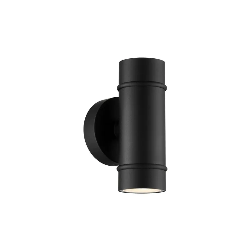 Nordlux Artilus Luz De Pared Aluminium y Vidrio Negro | IP54 - Apta para 2x GU10 Ocasión Especial