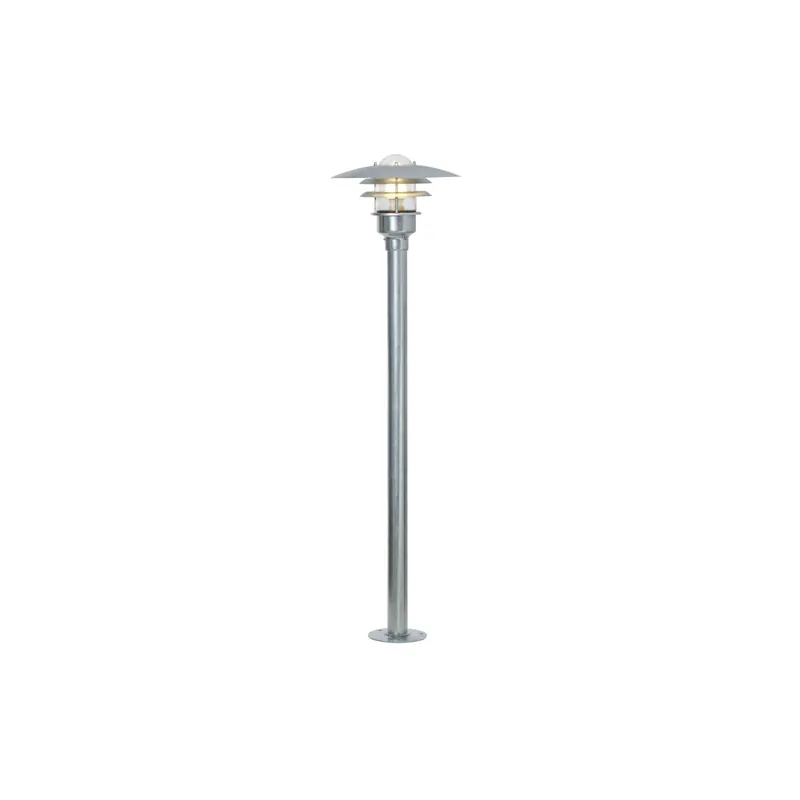 Bestseller Nordlux Lønstrup 32 Lámpara de pedestal Acero y Vidrio Gris | 320mm - IP44 - Apta para E27