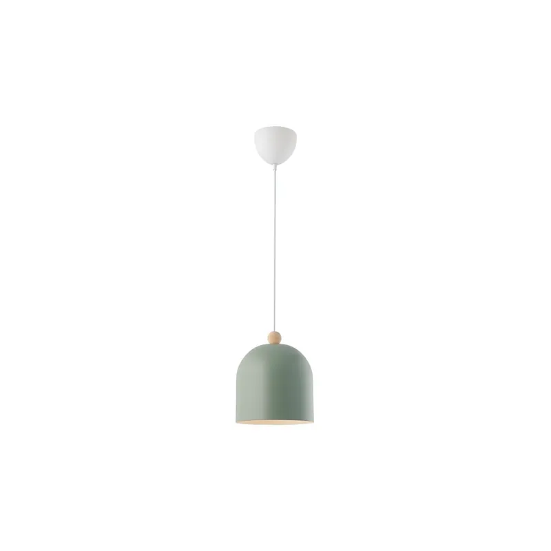 Nordlux Gaston Colgante De Luz Metal y Madera Verde | Apta para E27 Compra Hoy