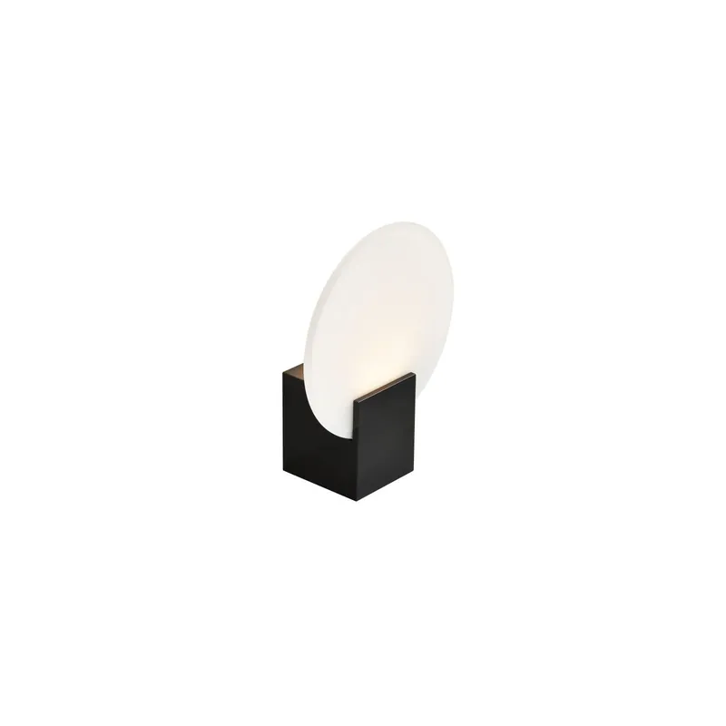 Últimas Unidades Nordlux Hester Luz De Pared Vidrio Negro - 9.5W 900lm - 930 Luz Cálida | IP44 - Mejor Reproducción De Color - 3 Pasos Regulable