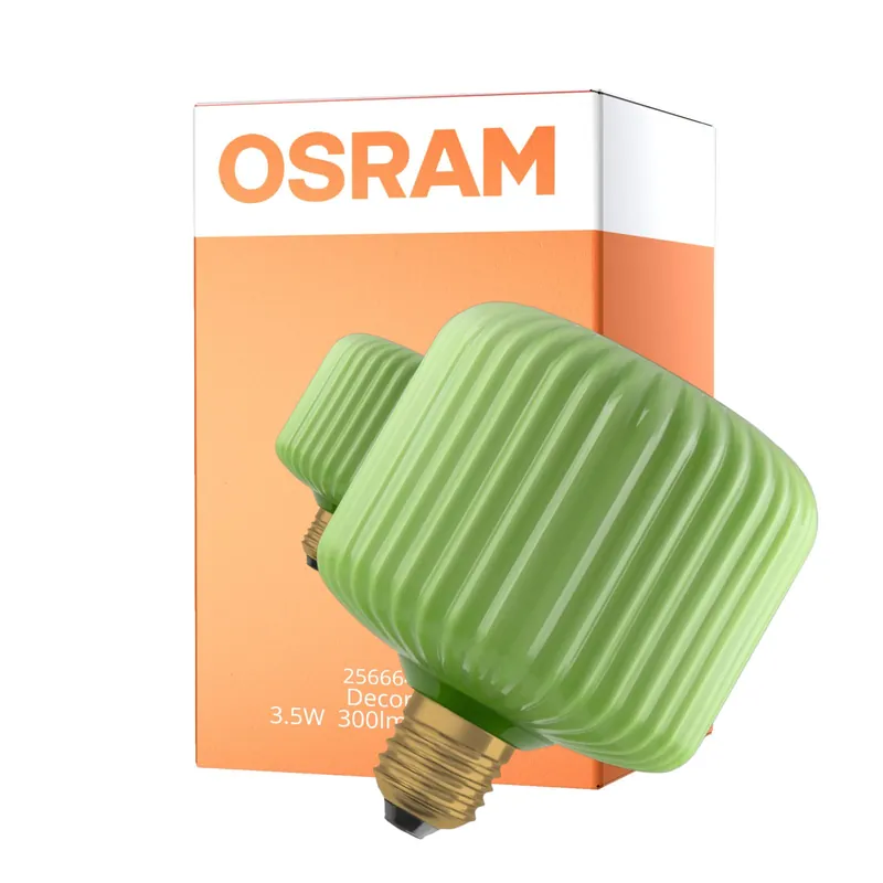 Precio Rebajado Osram Decor LED Lamp Verde Vidrio E27 3.5W 300lm - 827 Luz Muy Cálida | Reemplazo 25W
