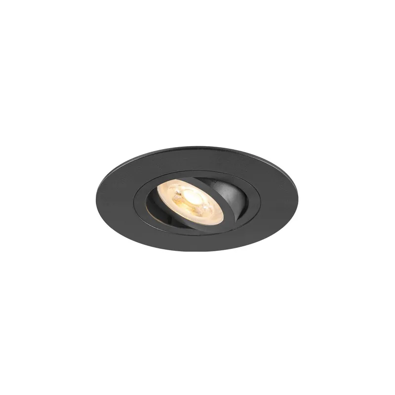 SLV New Tria 75 XL Foco Aluminium Negro Esférica | Recorte 75mm - Apta para 1x GU10 Gran Oferta