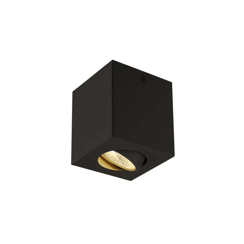 SLV Triledo Luz de techo Aluminium Negro Cuadrado 7.6W 640lm 38D - 830 Luz Cálida Precio De Fábrica