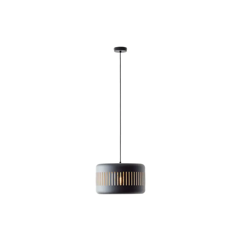 Gran Oferta Brilliant Tyas Colgante De Luz Metal Negro Oro | 380mm - Apta para 1x E27