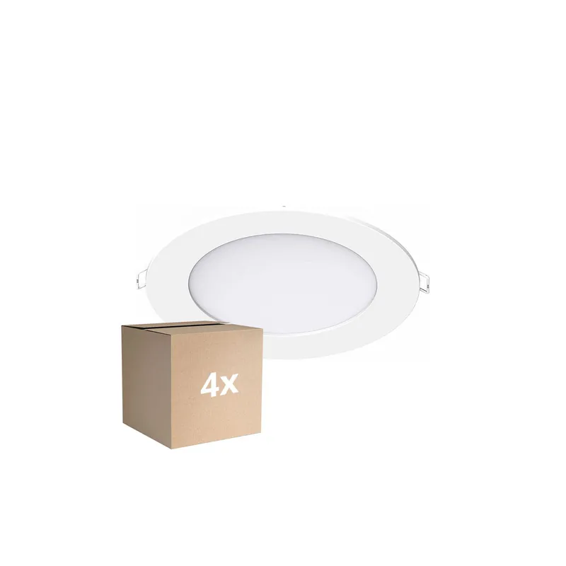 A Buen Precio Multipack 4x Noxion Downlight LED Slim V2.0 12W 1200lm 120D - 830 Luz Cálida | 170mm - Recorte 150mm - IP44
