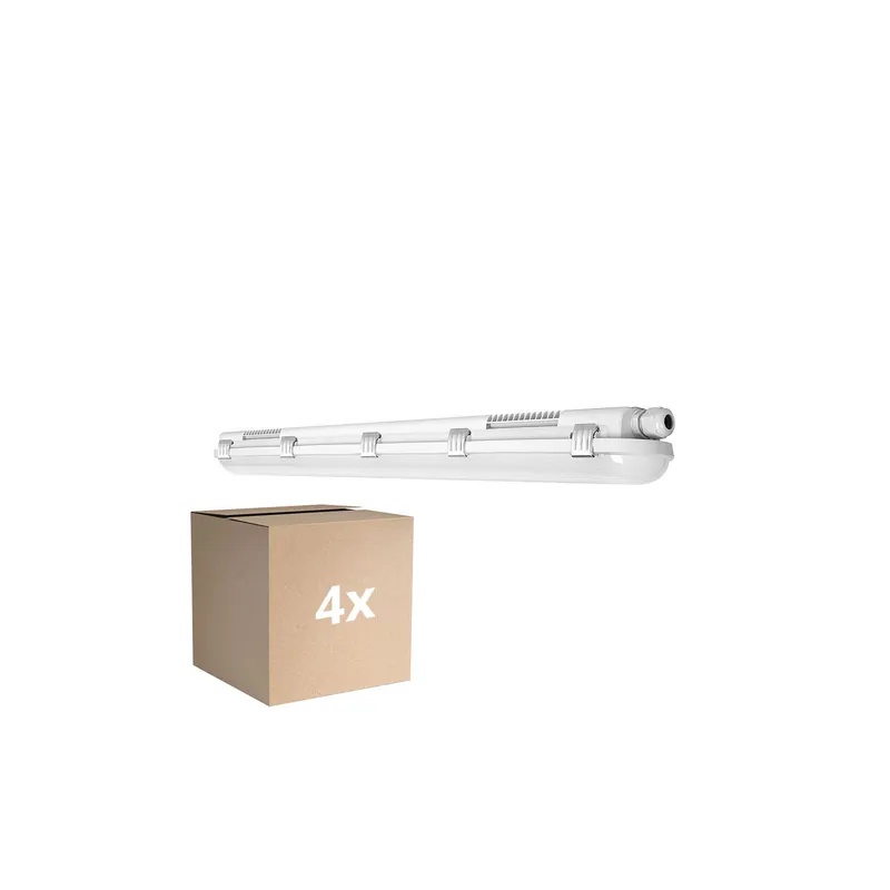 Económico Multipack 4x Ledvance Pantalla LED Estanca Prueba De Vapor 18W 2400lm - 840 Blanco Frio | 120cm