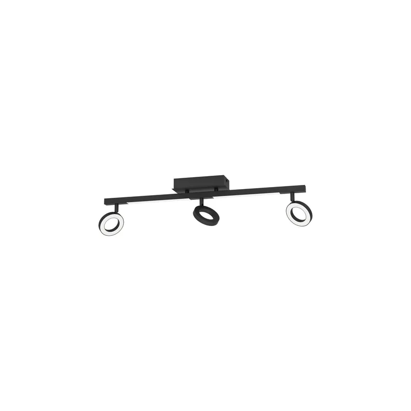 No Te Lo Pierdas Eglo Luz de techo Cardillio 2 Aluminium Acero Negro 3.2W 400lm - 830 Luz Cálida | IP20