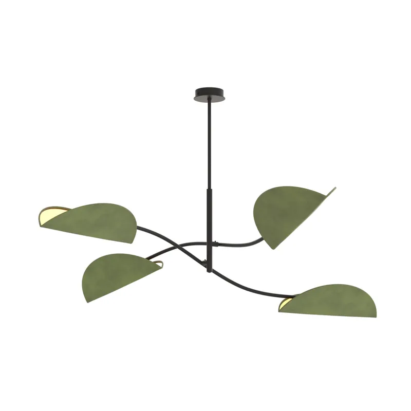 Comprar En Línea Emibig Luz de techo Lotus Acero Negro | Apta para 4x E14 - Max 10W
